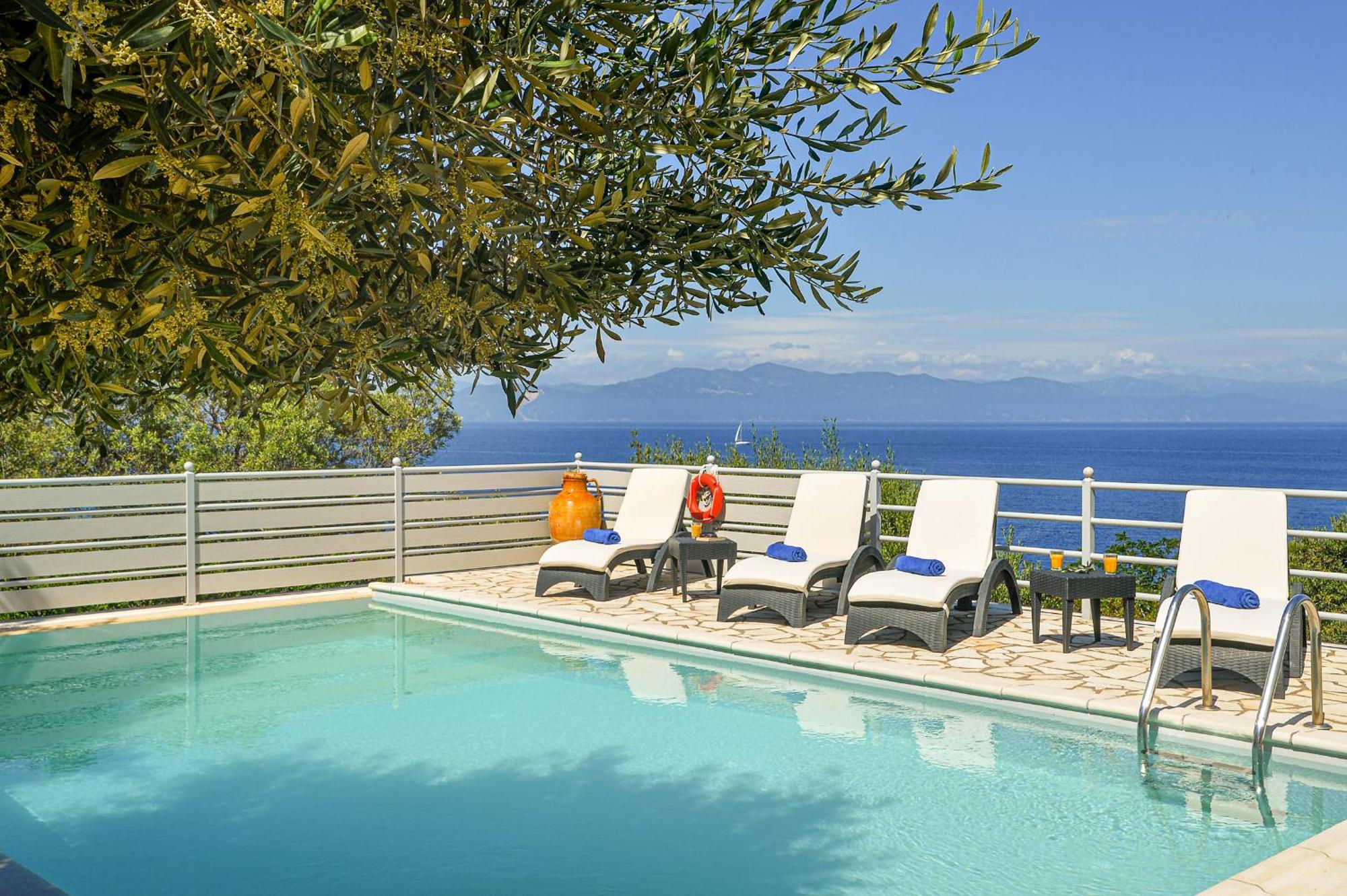 Lioniskari Seaviews - Paxoi'S Private Pool Oasis Villa Porto Ozias Dış mekan fotoğraf